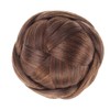Beavorty Moño De Cabello Trenzado Artificial Con Clip Para Mujeres