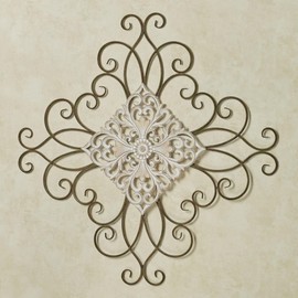 Touch of Class Sorren Scrolling Tuscan Rustic Wall Grille with Medallion