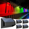FLITI Brighter Solar Fence Lights RGB 8 Colors, Dusk to