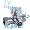 HappykauT Type Branch Faucet G1/2 T-Shaped Adapter 3-Way Branch Faucet