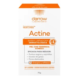 Barra limpiadora dermatológica Darrow Actine de 70g