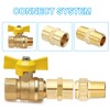 PATIKIL Brass Pipe Fittings Coupler, 5Pcs 1/8" x 1/8" NPT