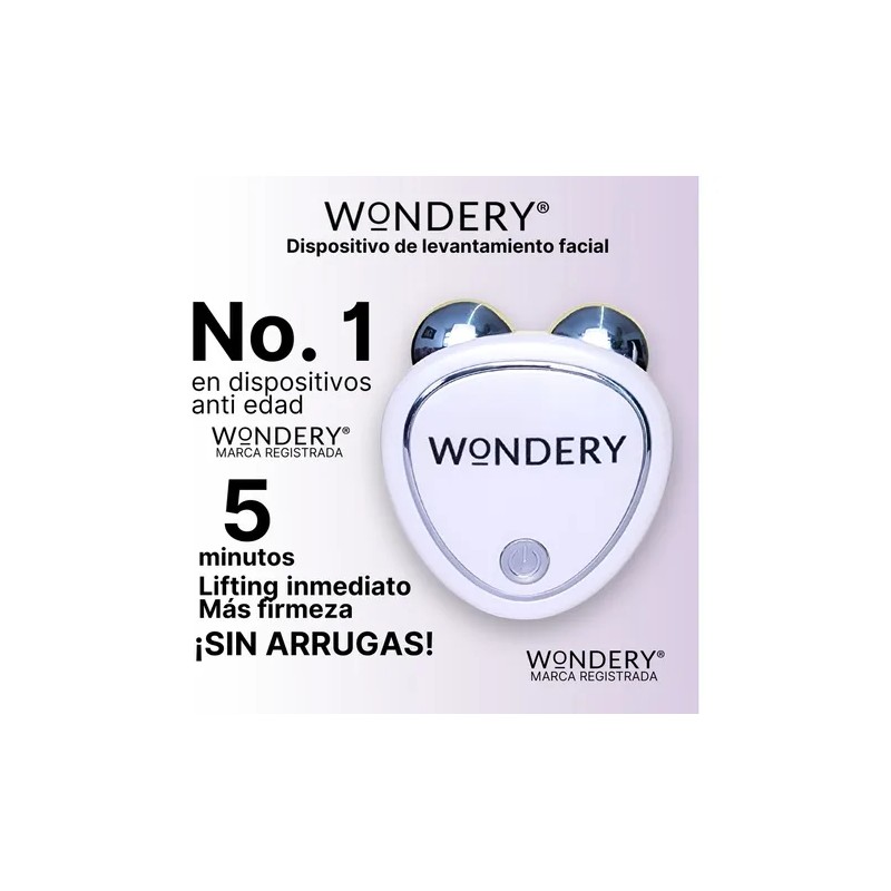 Wondery Dispositivo Rejuvenecedor Facial con Microcorriente + Gel Conductor 60