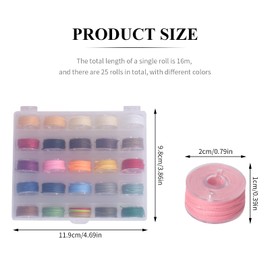 Waxed Cord, 250 m x 0.55 mm Waxed Cord Colourful, Nylon Cord for Bracelets, Polyester Cord Wax Cord, with Box, Perfect for DIY Bracelets, Macrame & Jewellery Making