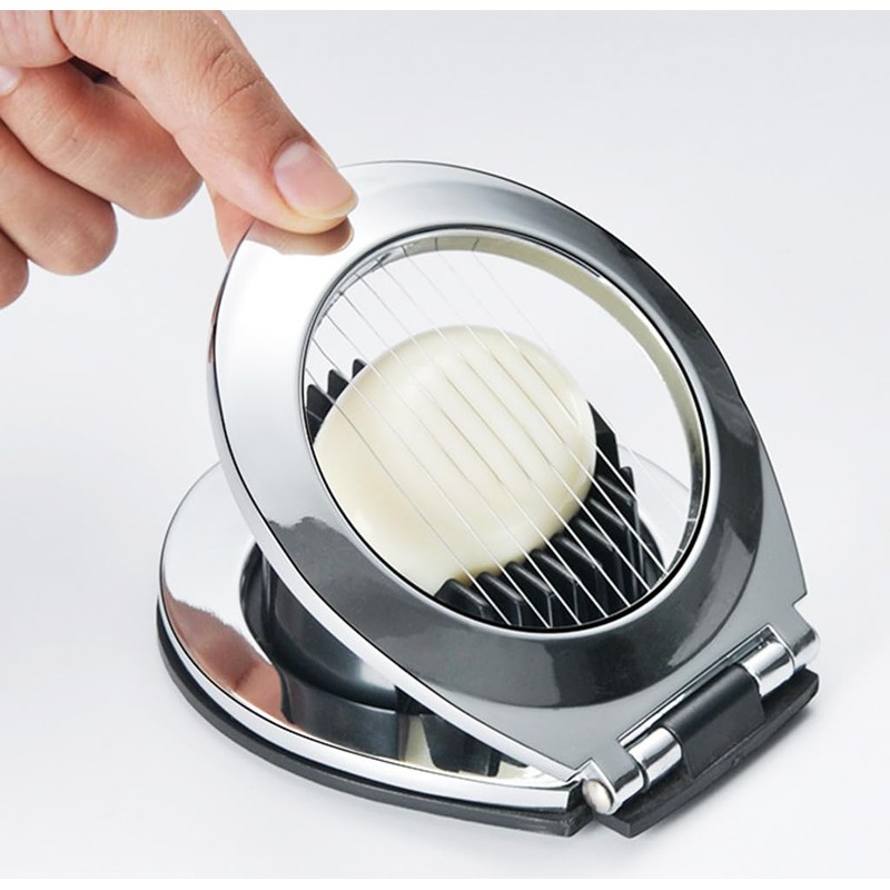 Kellegour Stainless Steel Egg Slicer, Egg Cutting Tool, Stainless Steel
