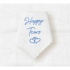 YSJCHEBS Set of 2 Wedding Handkerchiefs, Embroidered Handkerchiefs, Cute Simple