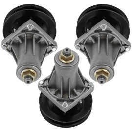 Caltric 918-06993 618-06993 Spindle w/ Pulley for MTD Cub Cadet Troy-Bilt