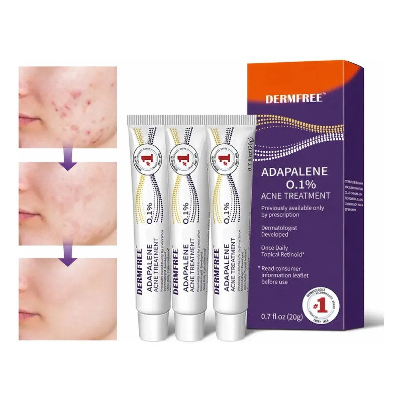 3 Gel Facial Anti-piel Acne Con Adapalene Para Piel Acnes