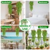 RAINFLOW 3PCS Artificial Plants Indoor - Lifelike Fake Hanging Plants