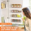Bunoxea Spice Rack wall mounted 2 Pack, Space-Saving Spice Organizer