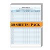 HIPAA Compliant Patient Sign-in Sheets - 30 Pack Carbonless Medical