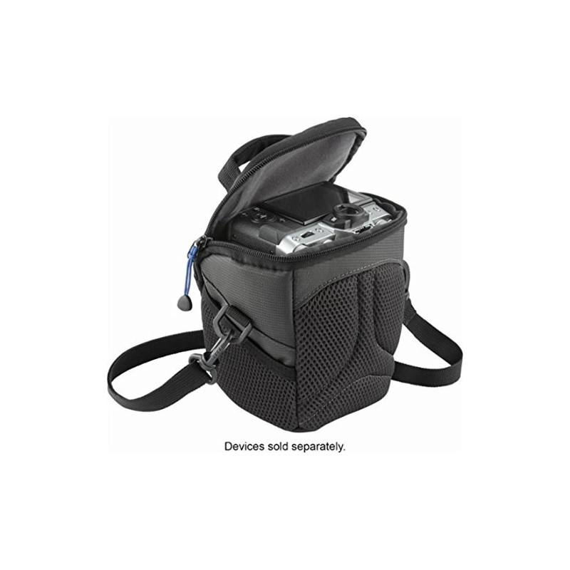 Insignia - Small Camera Shoulder Bag - Blue/dark gray