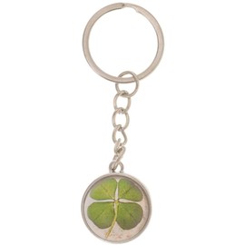 RSYHVG Four Leaf Keychain Party Favors for Boys Backpack Car Keyring Pendant Shamrock Key Ring Novelty Birthday Gift for Handbag Pendant Charms Purse Charm