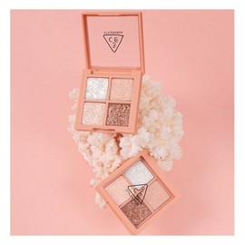 3CE Mini Multi Eye Color Palette (Glitter) (Gold) Glow Eye Point Brush / 쓰리씨이 3CE미니 멀티 아이 컬러 팔레트(글리터) (증)글로우 아이 포인트 브러쉬