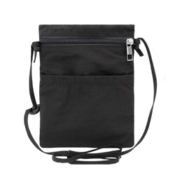 Cell Phone Purse Crossbody Bags for Women Ultra Thin Small Crossbody Purses Lightweight Cell Phone Bag with Zipper (Black)