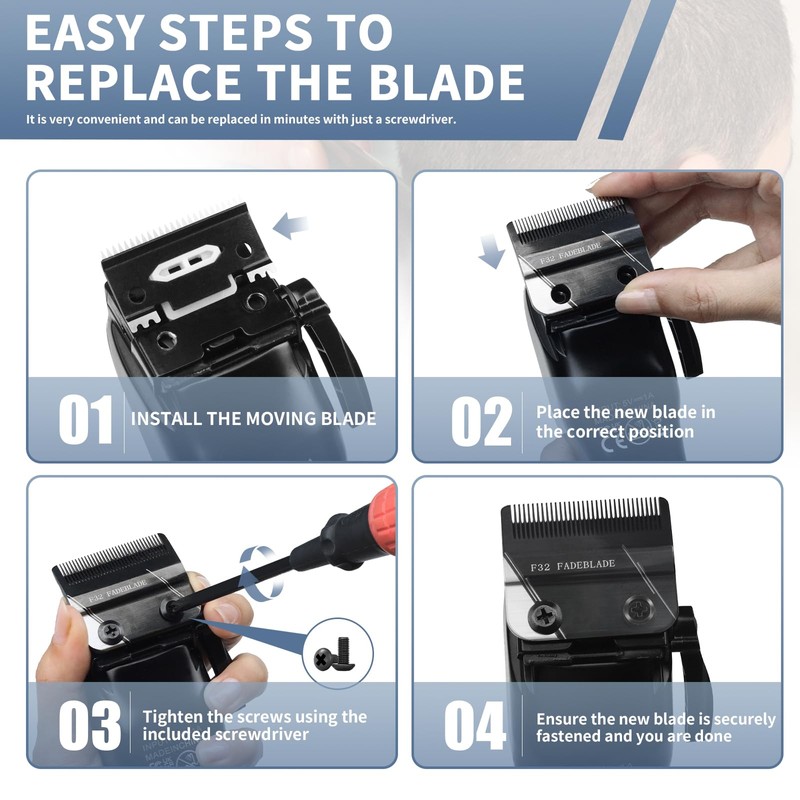 F32 Replacement Blade,Compatible with Wahl 5 Star Vapor Clipper 1