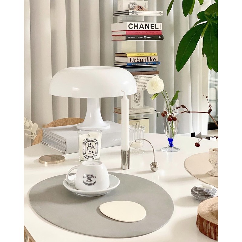 Le&amp;Me [Sisihosi] Le&amp;Me pebble double-sided leather table mat, pastel mint