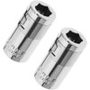 Screwdriver Bit Adapter, 2 Pcs 1/4" Square Drive To 1/4"