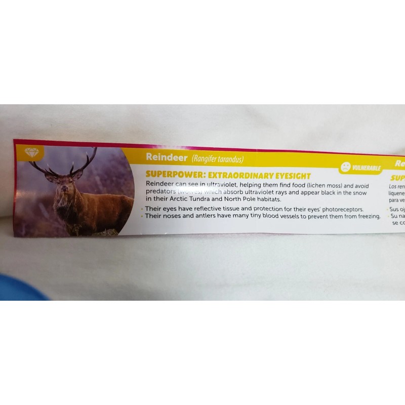 Yowie Reindeer Collectible Miniature Figurine Animal with Superpowers Collection