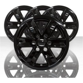 17" Gloss Black Wheel Skins for Ford F-150 2021-2023 (Set of 4)