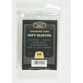 Cardboard Gold 5000 Soft Penny Sleeves for Trading Cards - Ultra Clear Protection