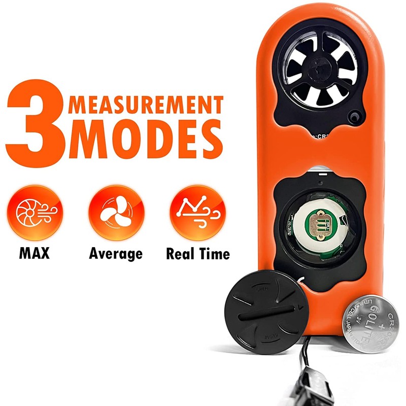 Anemometer Handheld - BTMETER BT-816B Digital Wind Speed Meter Gauge