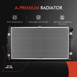 A-Premium Engine Coolant Radiator with Oil Cooler Compatible with Chrysler 300M 98-04, Concorde 98-04, Intrepid 1998-2004, LHS 99-01 & Dodge Intrepid 98-04, Auto Trans. Replace# 5010359AB