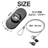ABINECS PC Security Wire Security Slot Pasting Slot Set of