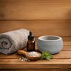 FloraVigo Sauna Aroma Bowl 10.5 x 6 cm, Aromatherapy Bowl