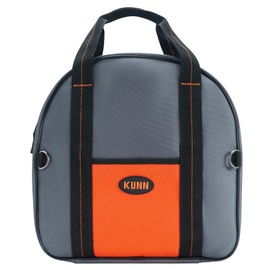 KUNN 14 Inch Jumper Cable Bag Durable Tools Cable Storage with Extra Pockets for Cables,Cords and Hoses,Grey