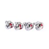 Pack of 4 3D Skeleton Motorcycle License Plate Screw Fixings,