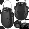 Weploda Cable Lock, Cable Lock, Combination Lock, 70 cm, Portable
