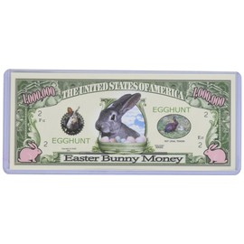 Easter Million Easter Egg Dollar Bill with Bill Protector