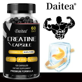 Daitea Creatine Capsules - 120 Capsules - Super Nutrition -  Sports Endurance