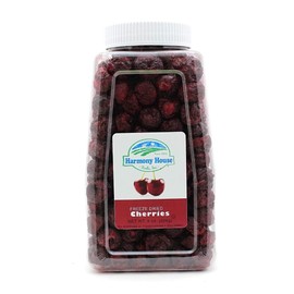 Harmony House Foods Freeze-Dried Cherries, whole (8 oz, Quart Size Jar)
