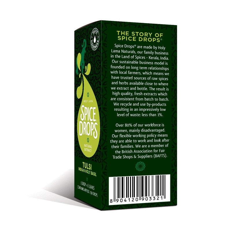 Holy Lama Spice Drops Tulsi Extract - Great Taste Award.