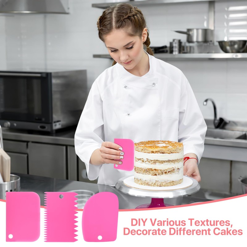 Icing Decoration Gun Set, Stainless Steel Dessert Decorating Syringe Set,