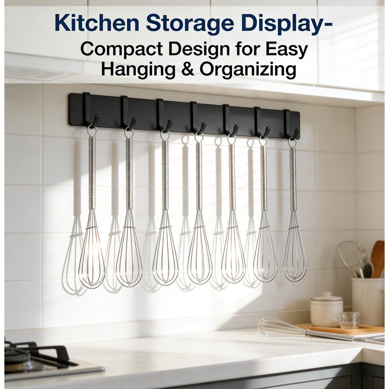 YOFAN 6-Pack 8-Inch Mini Wire Whisks - Small Stainless Steel