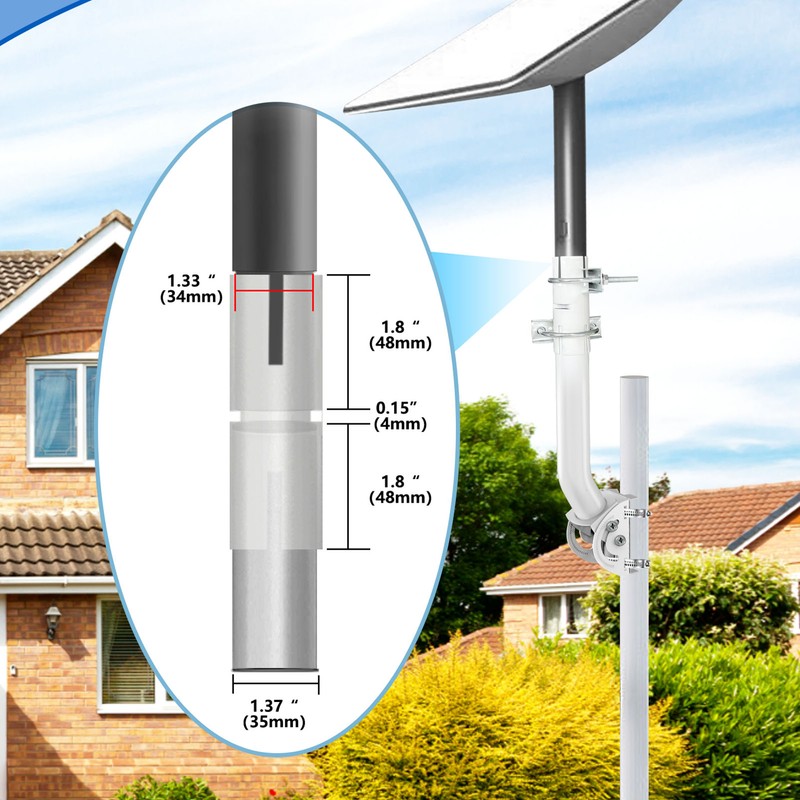Adjustable Roof Mount Stainless Steel Versatile Weather Proof Pivot Mounting