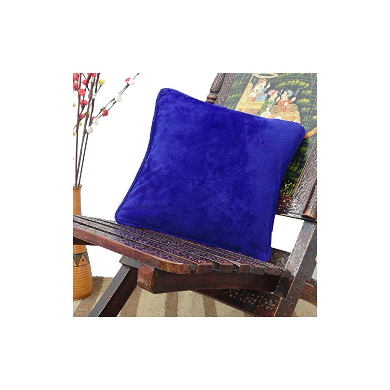Indianbeautifulart Decorative Sofa Cushion Cover Royal Blue Home Decor Throw