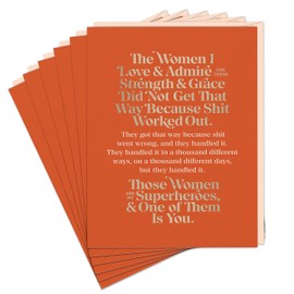 6-Pack Elizabeth Gilbert for Emily McDowell & Friends The Women I Love and Admire Cards (Set of 6)