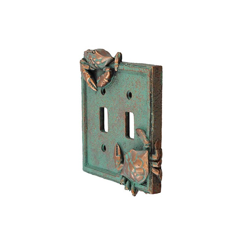 Top Brass Nautical Crab Starfish and Seashell Beach Electrical Cover