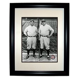 Babe Ruth & Lou Gehrig NY Yankees 8x10 Photo 11x14 Black Frame #033