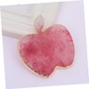 BIUDECO 1pc Shaped Manicure Palette Gold Brim Light Red Agate