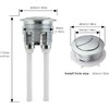 Dual Flush Toilet Water Tank Valve Push Button for 38mm