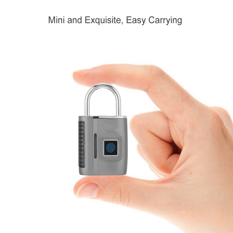 Smart Fingerprint No Password Unlock Padlock Customs Lock for Suitcase