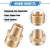 VekAuto Pressure Washer Connector, 3/8" NPT to M22x1.5 Male Adapter