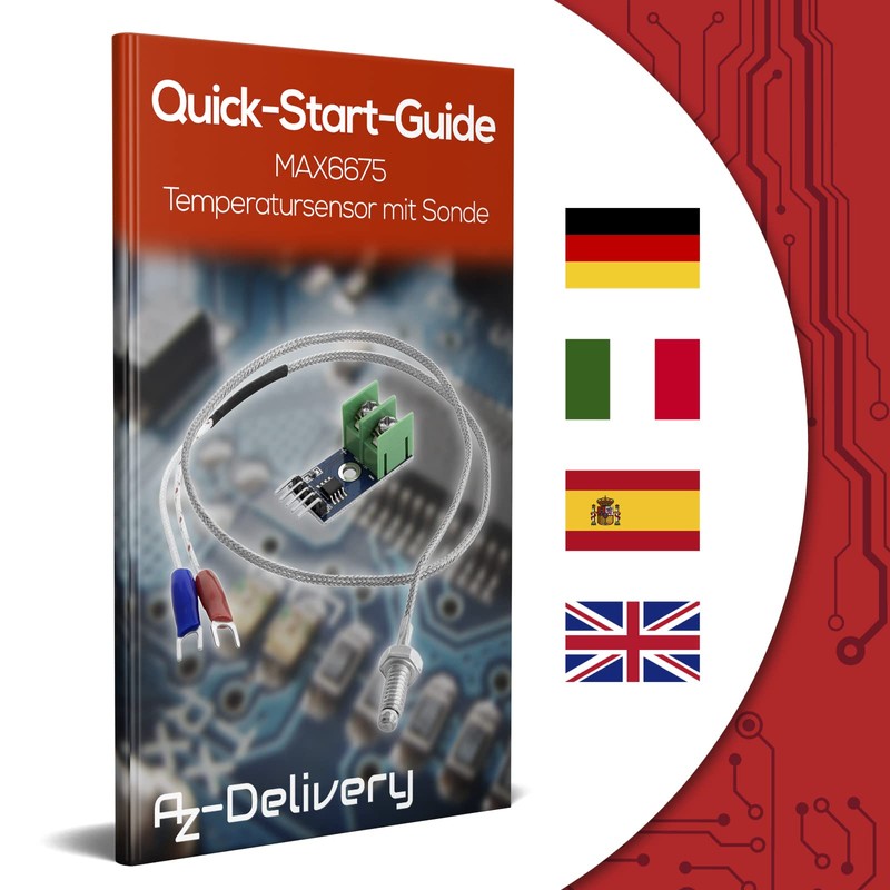 AZDelivery MAX6675 Temperature Sensor with Probe Parent