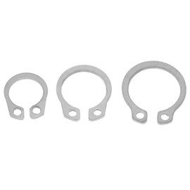 Pack of 120 Circlips 9 mm - 14 mm 6 Sizes Outdoor Seager Ring Assortment Stainless Steel Holder Retaining Ring Assortment with Box