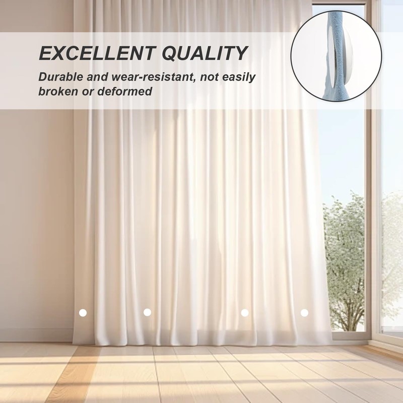 AMONENZ Pack of 10 Magnetic Shower Curtain Weights, Round Shower